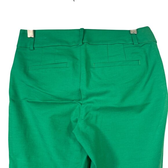 Loft Womens Curvy Green Pants Size 0P Cotton Rayon Spandex Blend - Picture 4 of 6